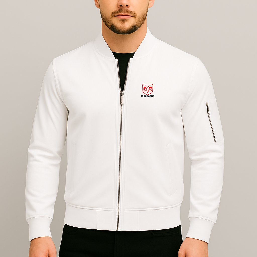 Men’s Dodge Car Lightweight Bomber Jacket Windbreaker Softshell Varsity Jacket Coat